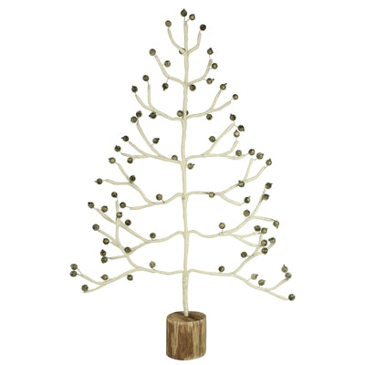 Festive Tree with Gold Berries, Felt - Lrg