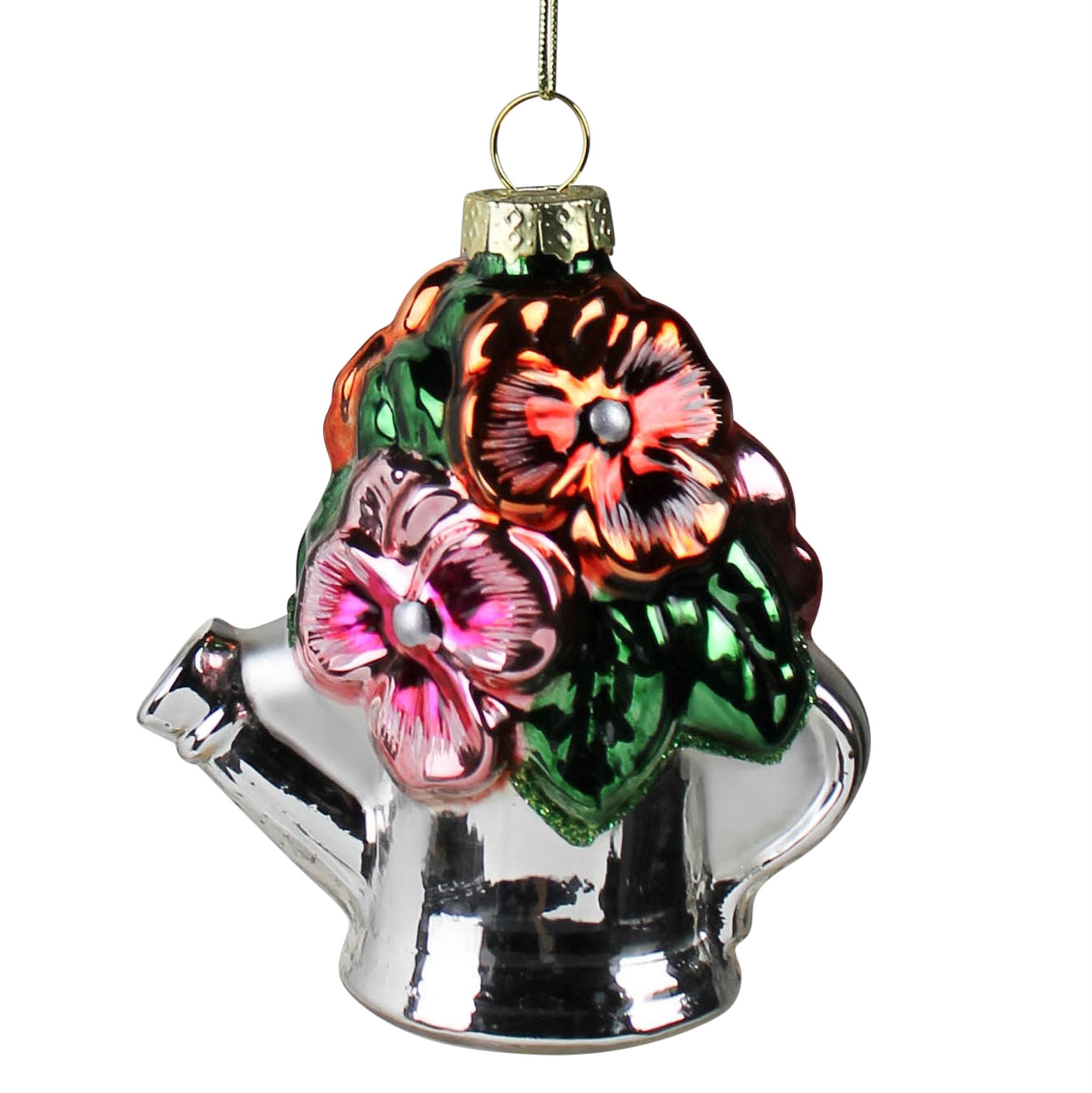 Watering Can Ornament, Glass