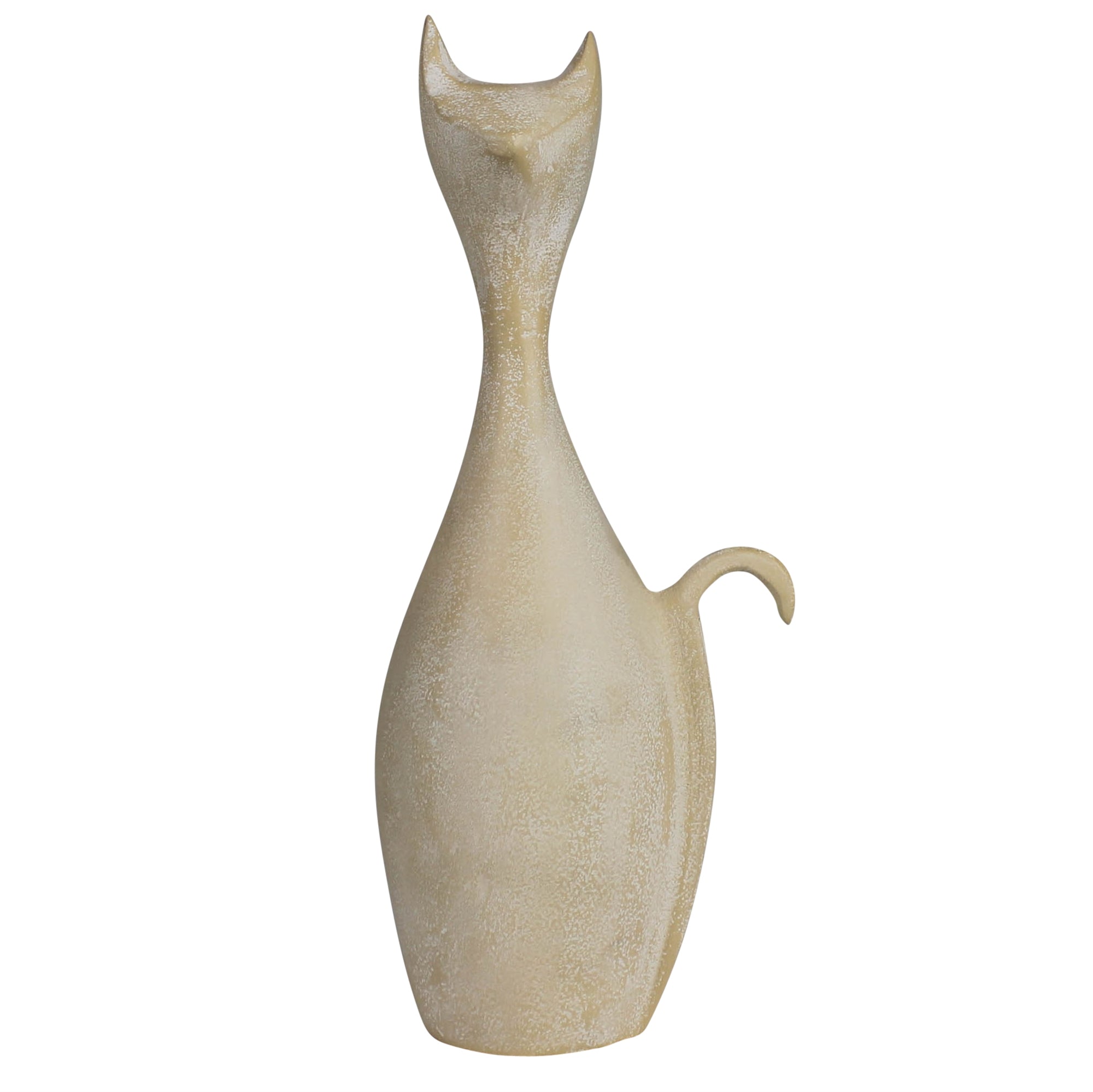 Tall Cat - Lrg, Beige Whitewash