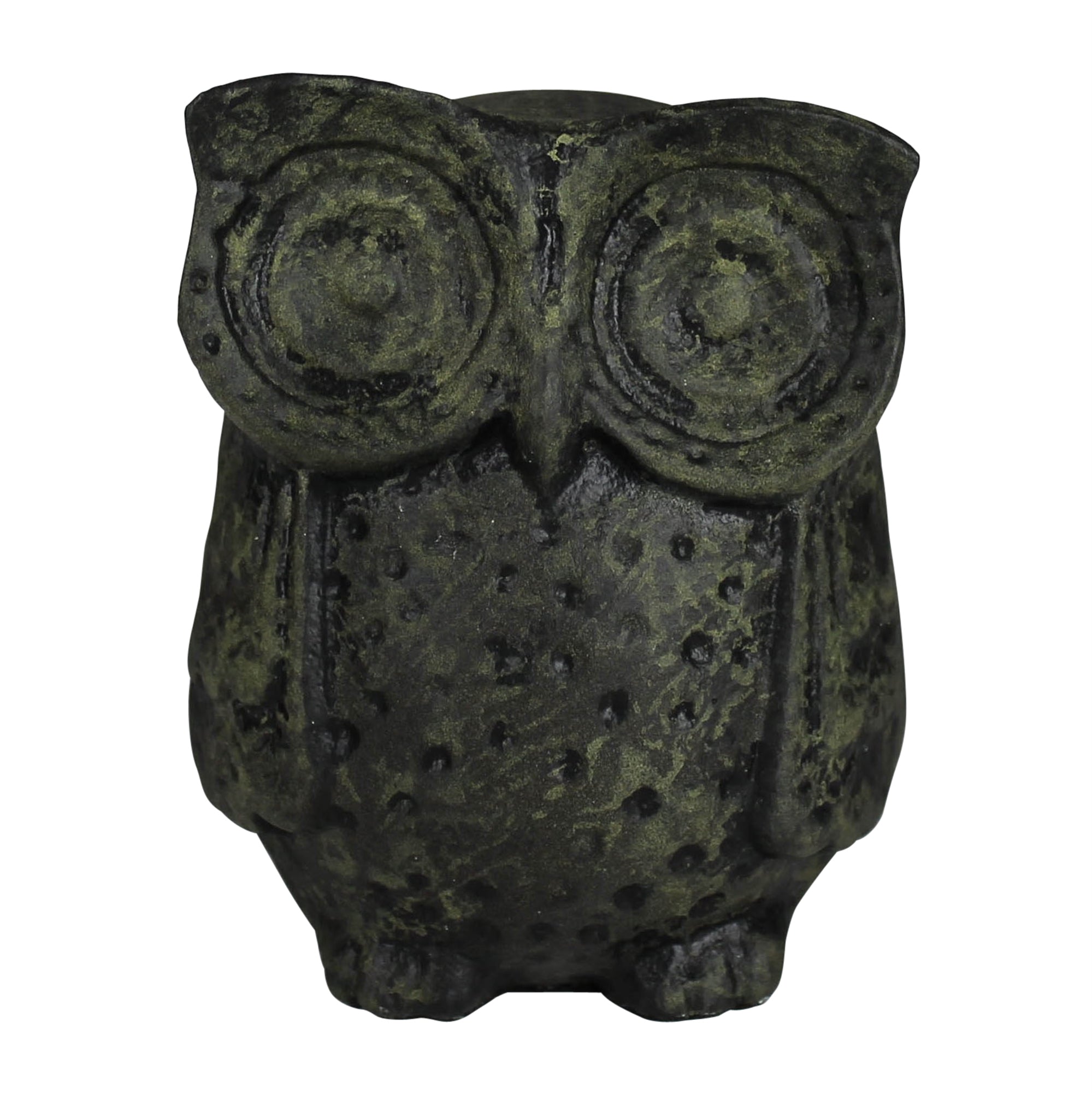 Big Eye Owl, Green Patina