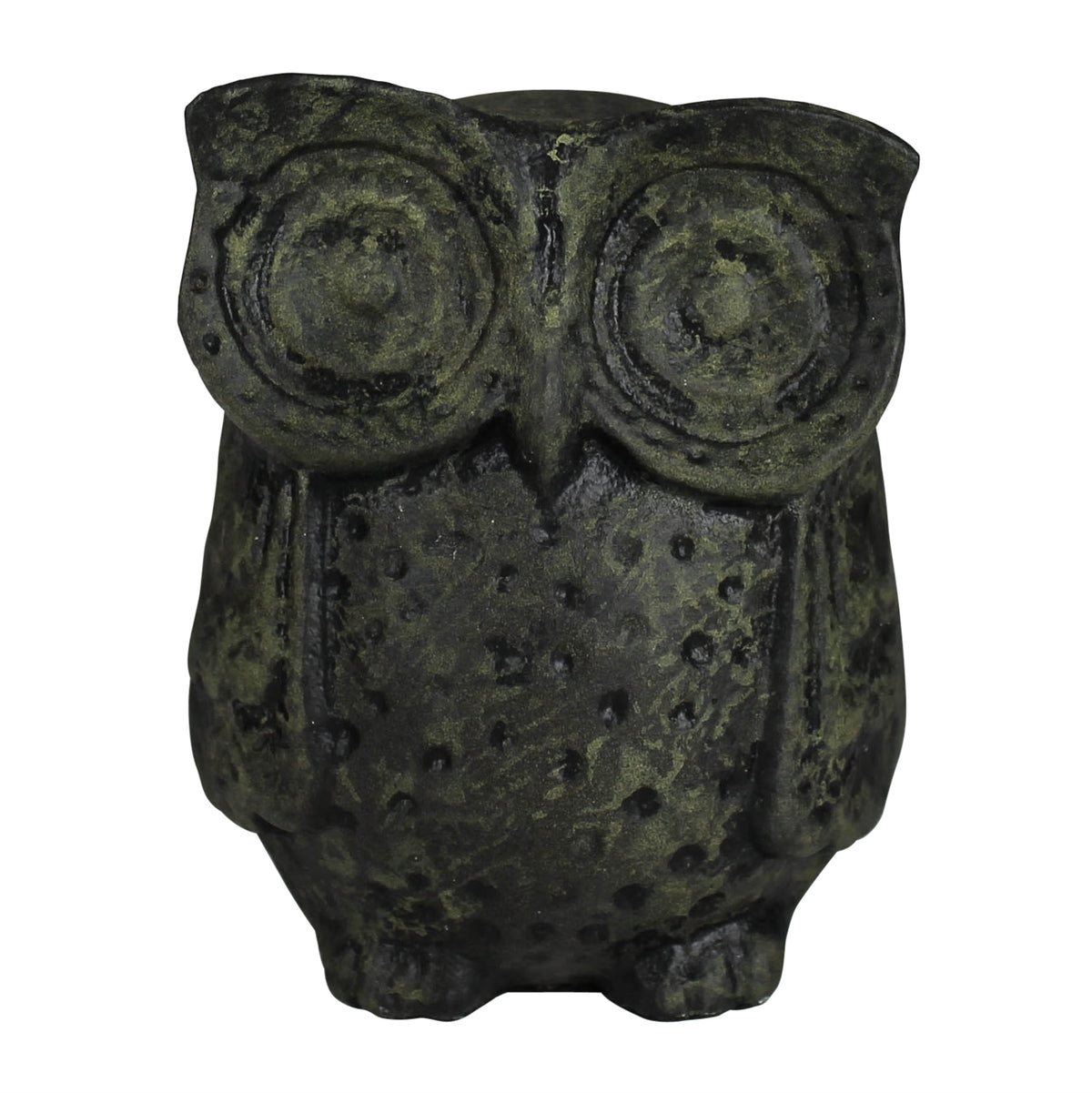 Big Eye Owl, Green Patina