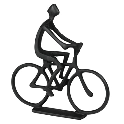 Man on Bicycle, Black