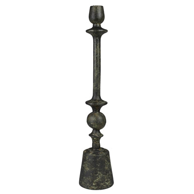 Bastia Taper Holder, Green Patina - Lrg