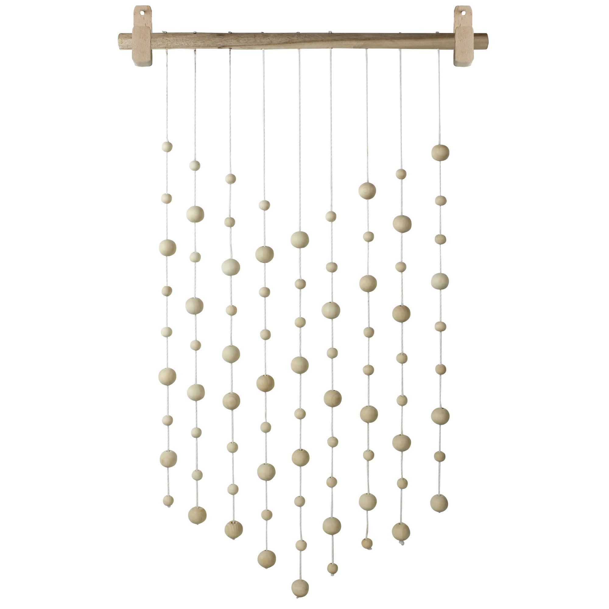 Paulo Wall Hanging, Wood Beads