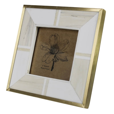 Marble Frame with Brass - 4x4