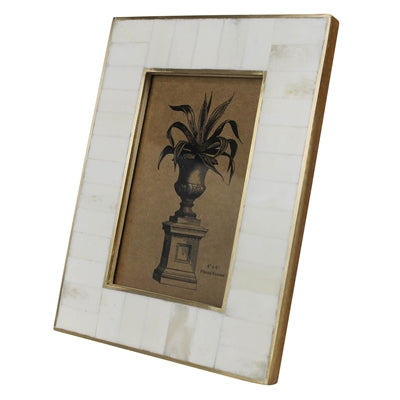 White Frame with Brass - 4x6