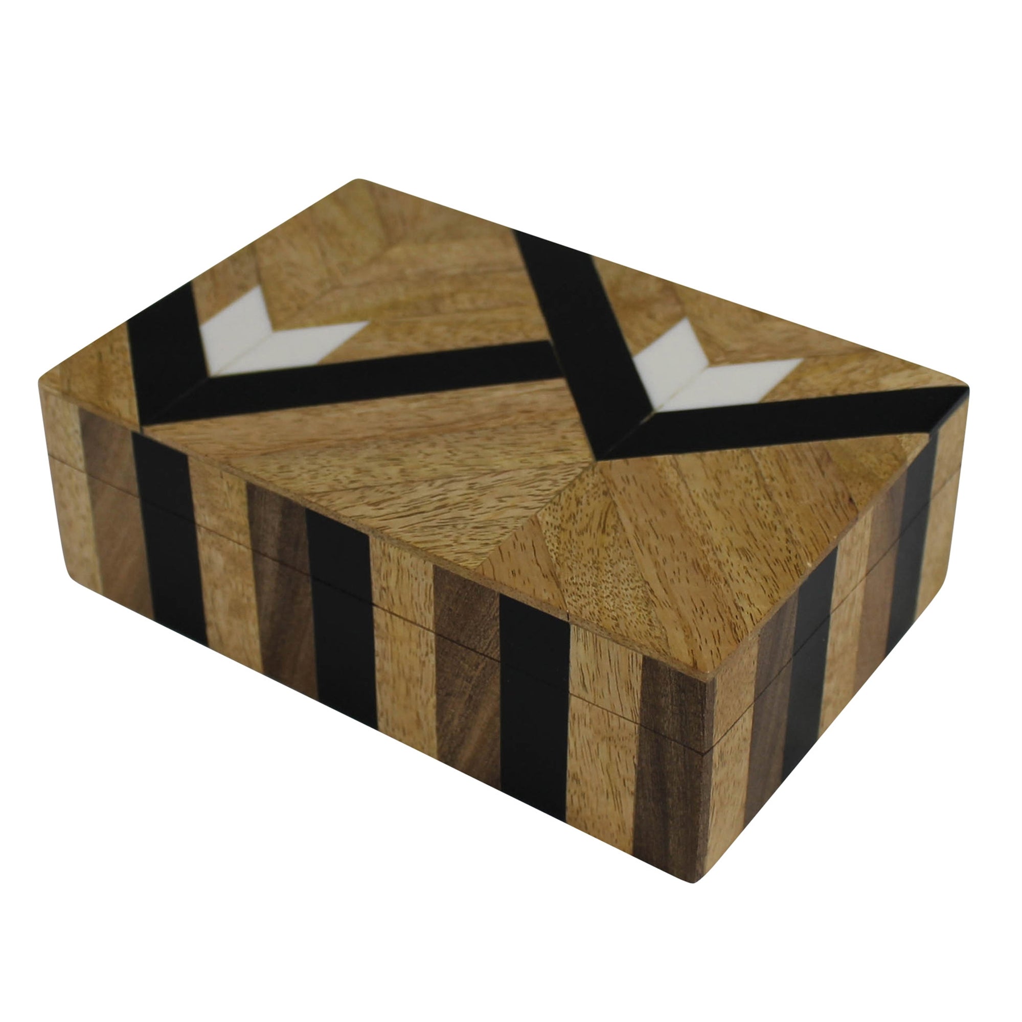 Inlaid Box, Resin & Mango Wood