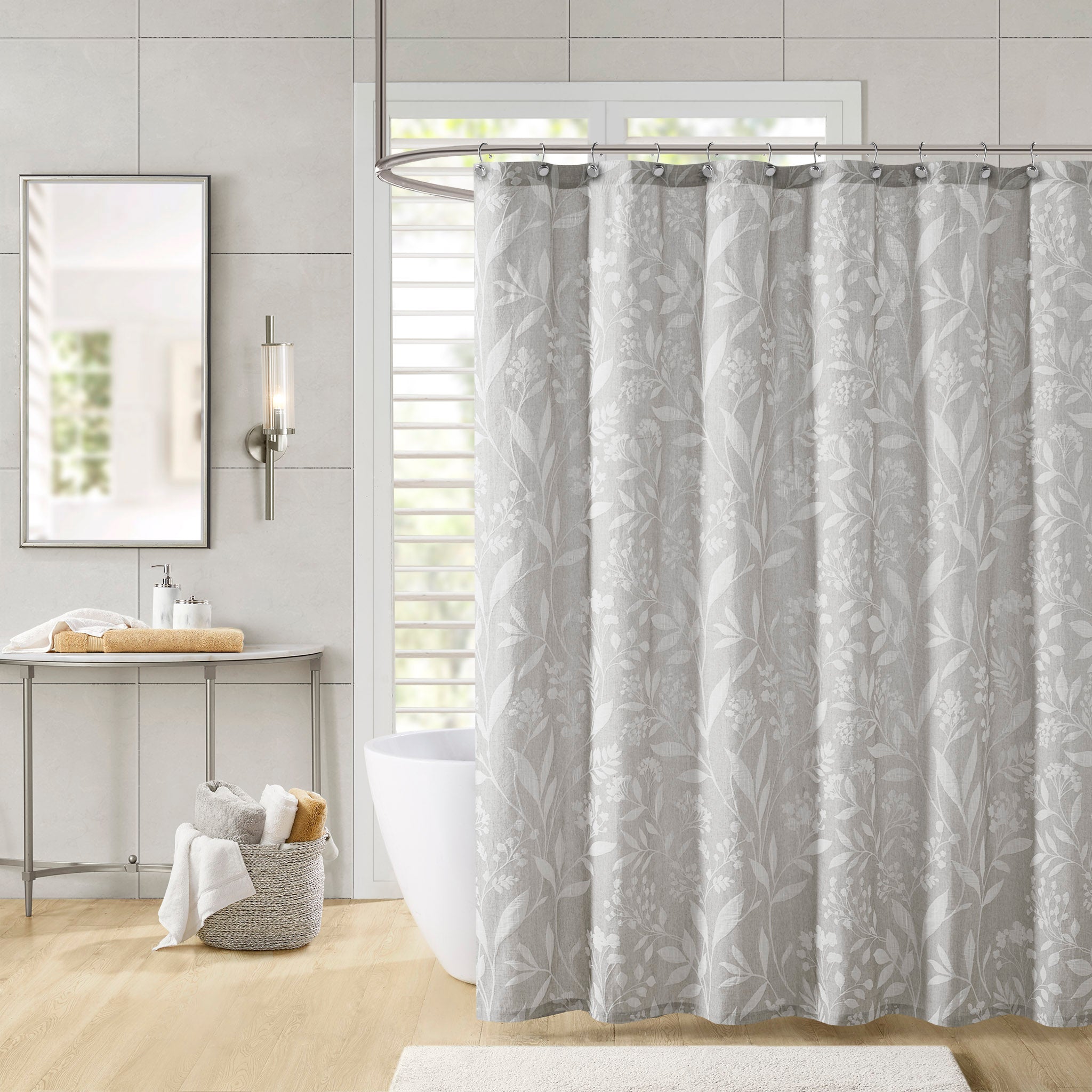 Winslow Cotton Printed Shower Curtain