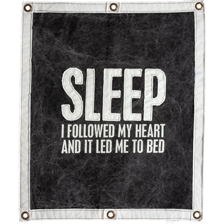 Sleep Canvas Wall Hanging