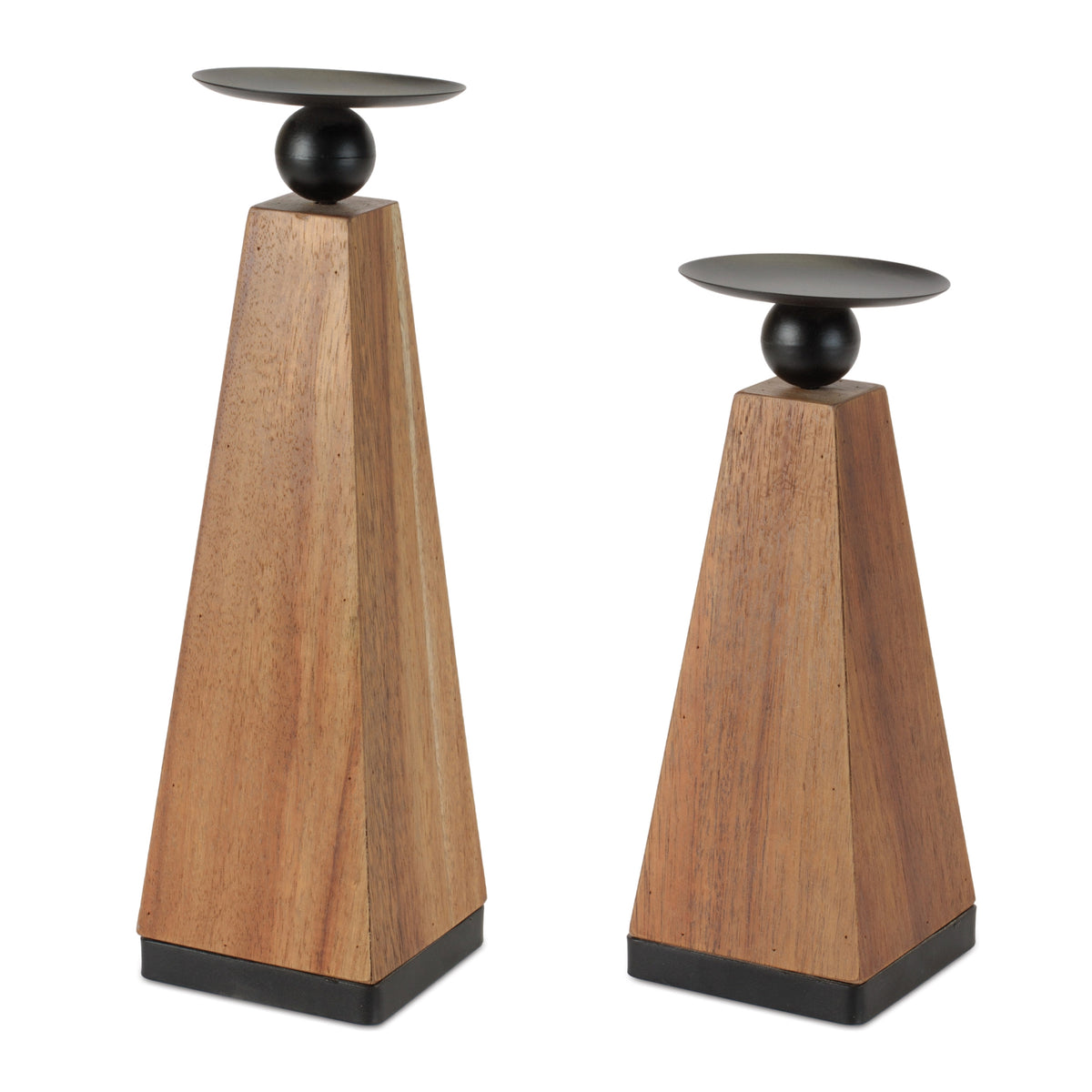Candle Holder (S/2) 10"H, 12.75"H MDF/Iron