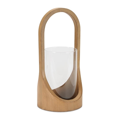 Hanging Candle Holder 14”H MDF/Iron/Glass