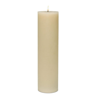 FIA Wick Candle 4"D x 15"H Wax/Plastic 2 C Batteries Not Included 4 & 8 Hr Timer