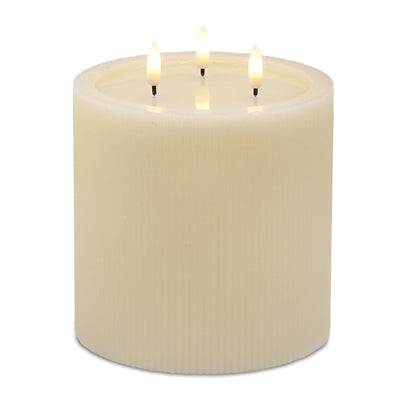 FIA Wick Candle 6"D x 6"H Wax/Plastic 3 C Batteries Not Included 4 & 8 Hr Timer