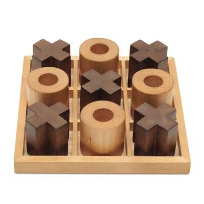 Tic Tac Toe Décor (Set of 11) 8"SQ x 2.25"H Wood/MDF