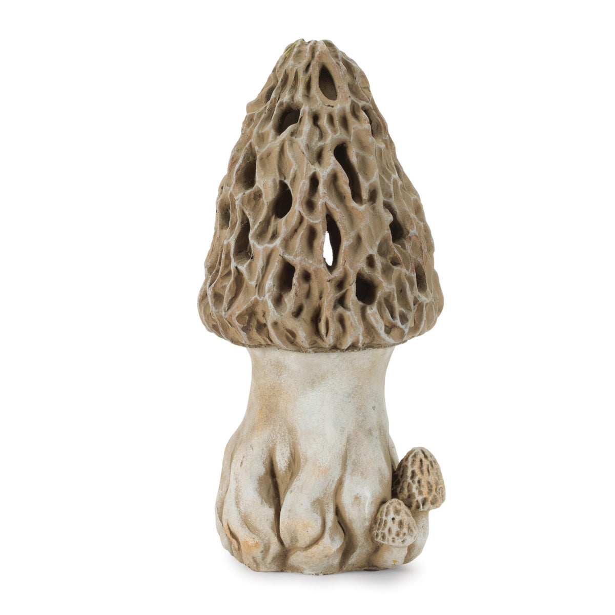 Mushroom Candle Holder 13”H Cement