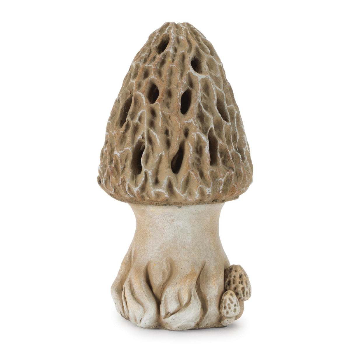Mushroom Candle Holder 10”H Cement