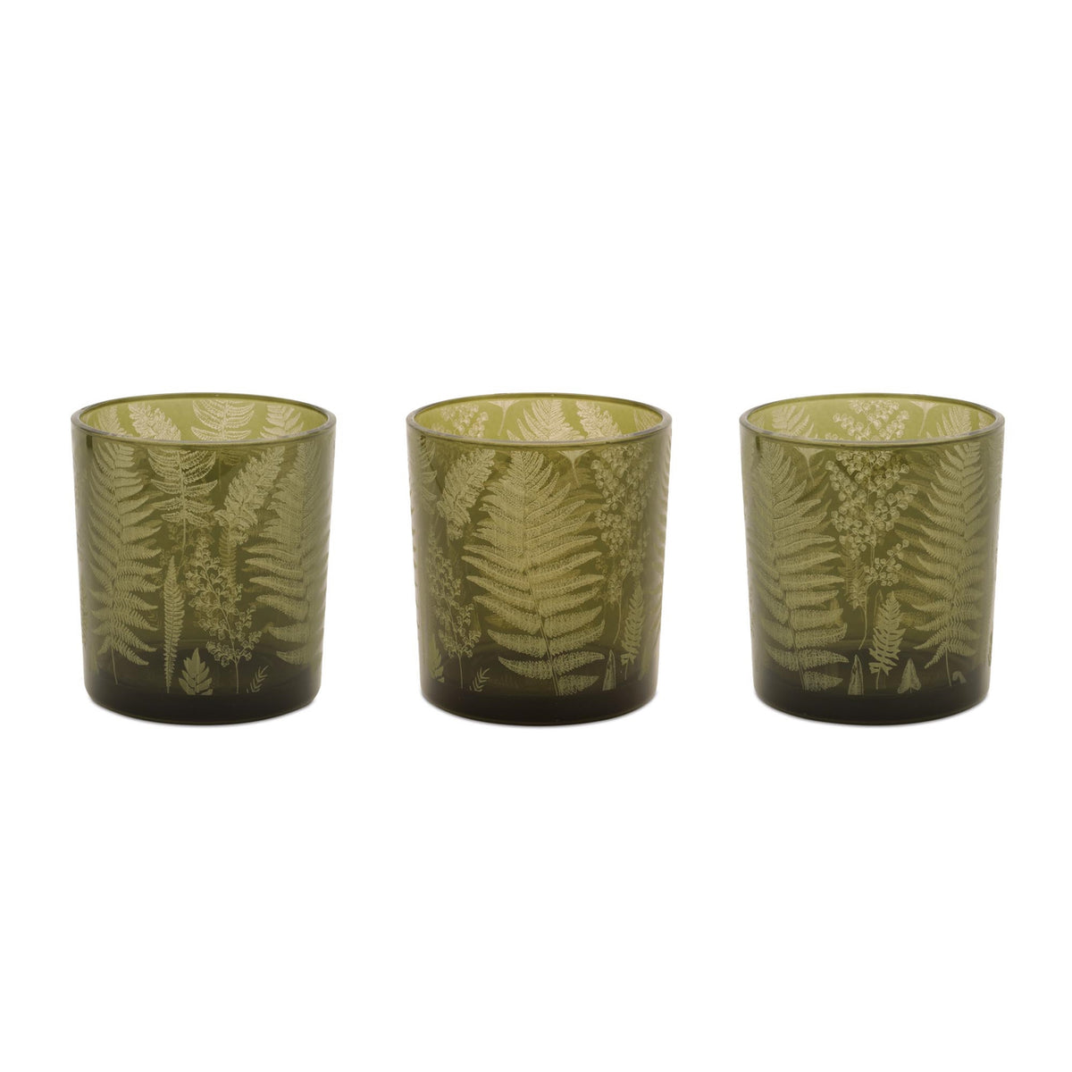 Votive Holder (S/3) 3"D x 3.5"H Glass