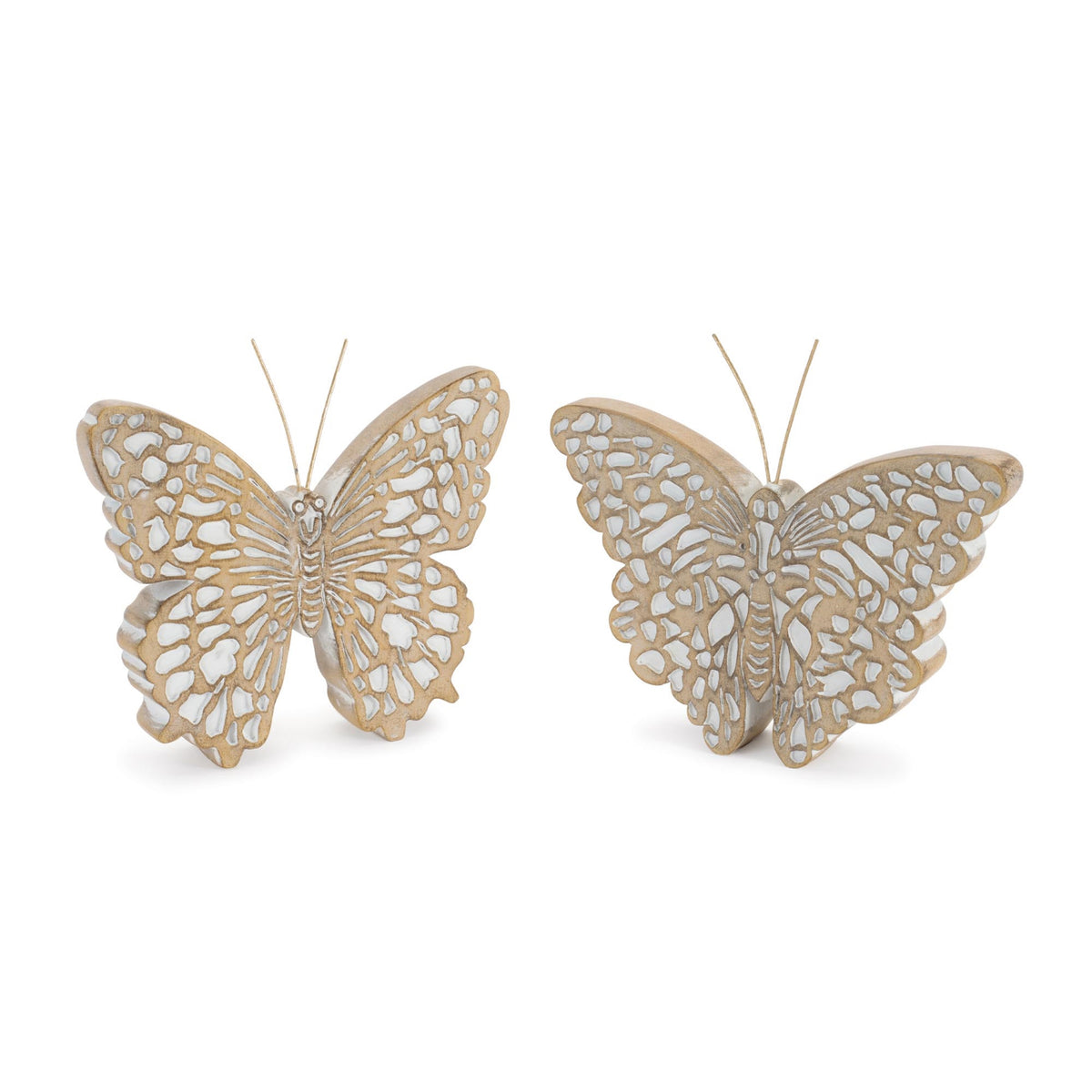 Butterfly (S/2) 5"H, 5.25"H Resin