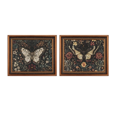 Framed Butterfly Print (2 Asst) 24"L x 20"H Canvas