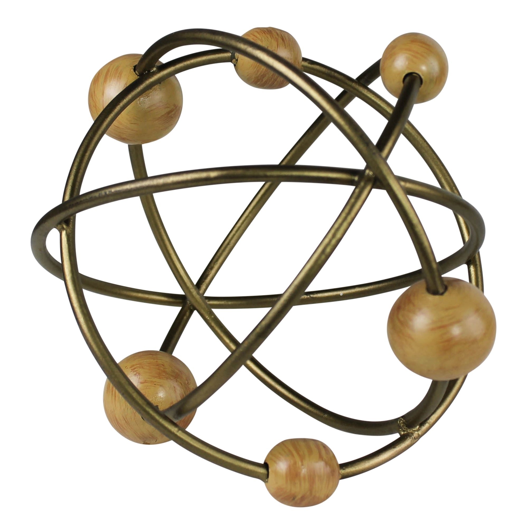Oberon Wire & Wood Sphere - Sm