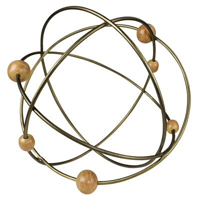Oberon Wire & Wood Sphere - Lrg