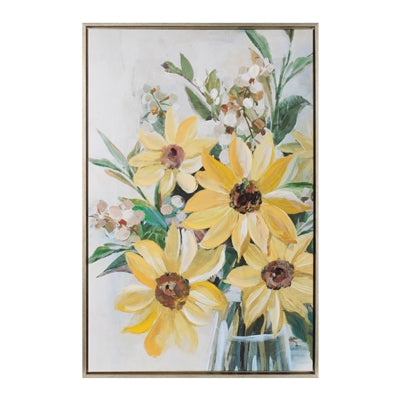Floral Frame 18.5"L x 28"H Canvas
