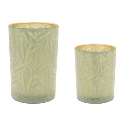 Candle Holder (Set of 2) 4.5"D x 7"H, 4.75"D x 7"H Glass