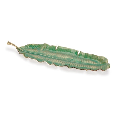 Leaf Plate 22"L x 6.5"W x 1.75"H Aluminum