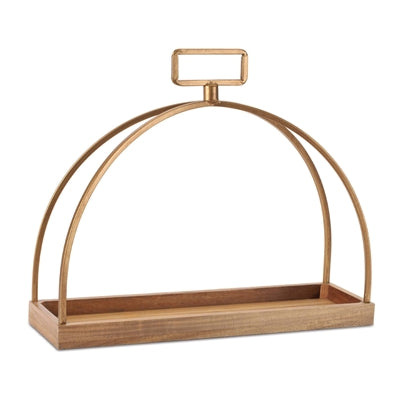 Tray 18"L x 5.25"W x 15"H MDF/Iron