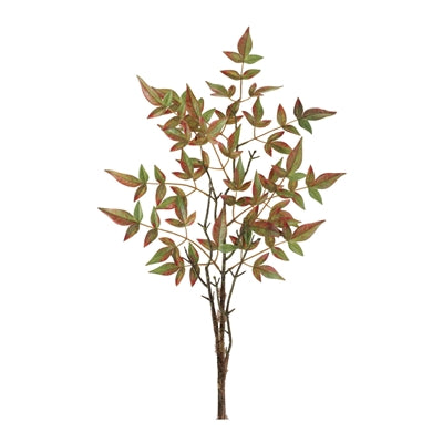 Mini Leaf Branch 40”H Polyester