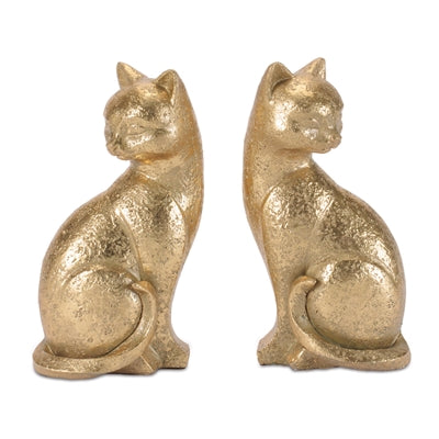 Cat Bookends (Set of 2) 3"L x 5.75"H Resin