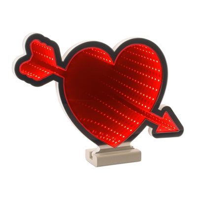 Heart and Arrow Ekkolight 12”H Acrylic UL Plug