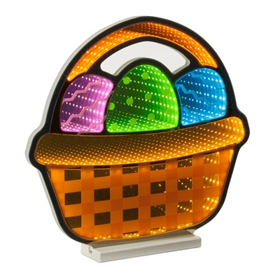 Basket of Eggs Ekkolight 16”H Acrylic UL Plug
