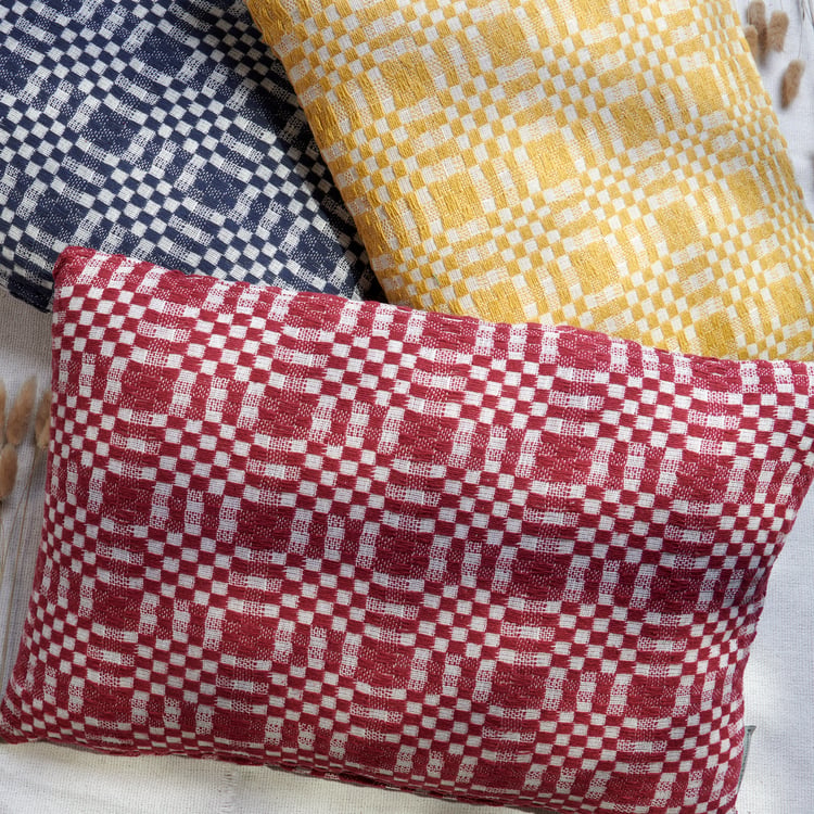 Red Check Pillow