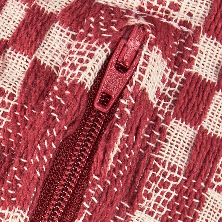 Red Check Pillow