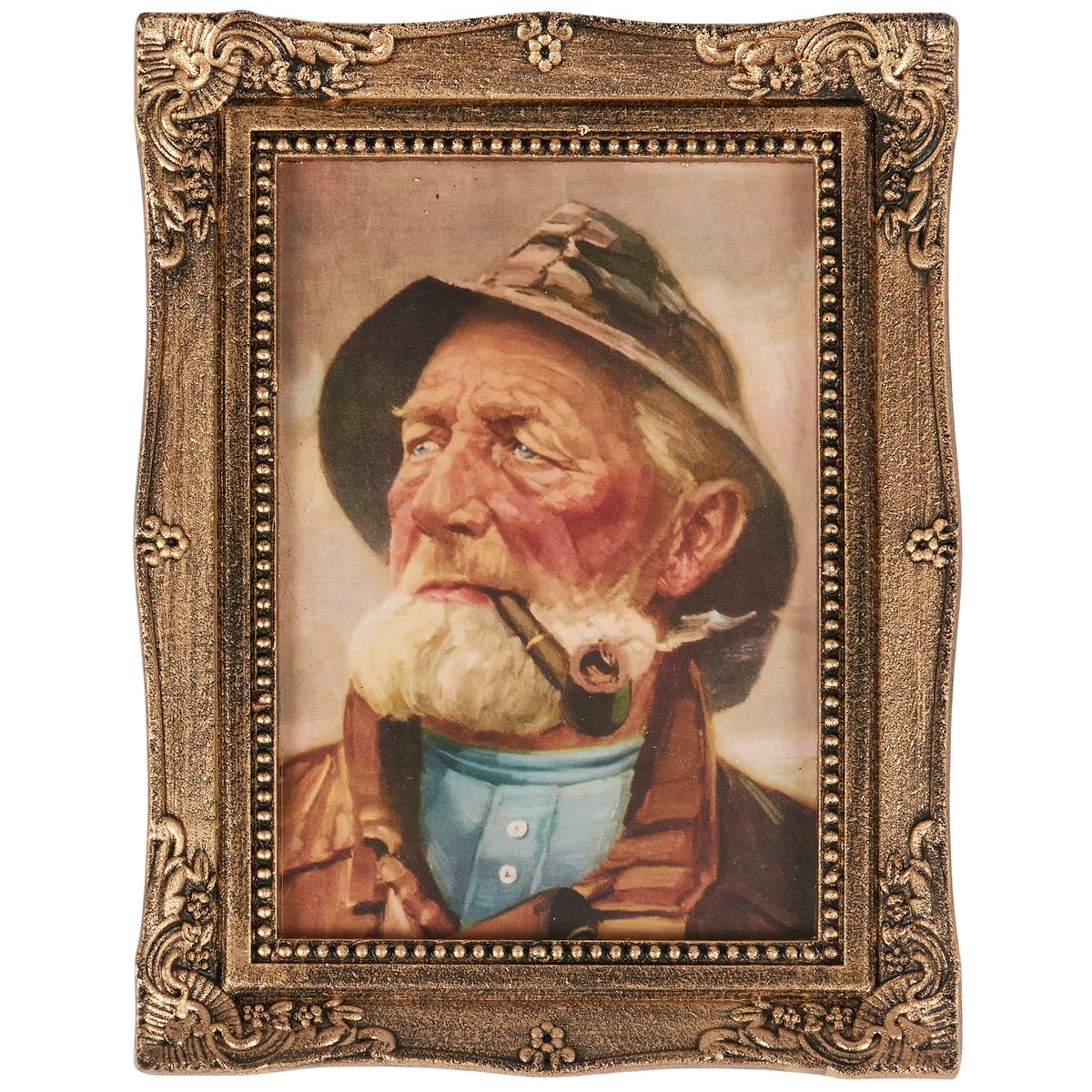 Old Fisherman Framed Art