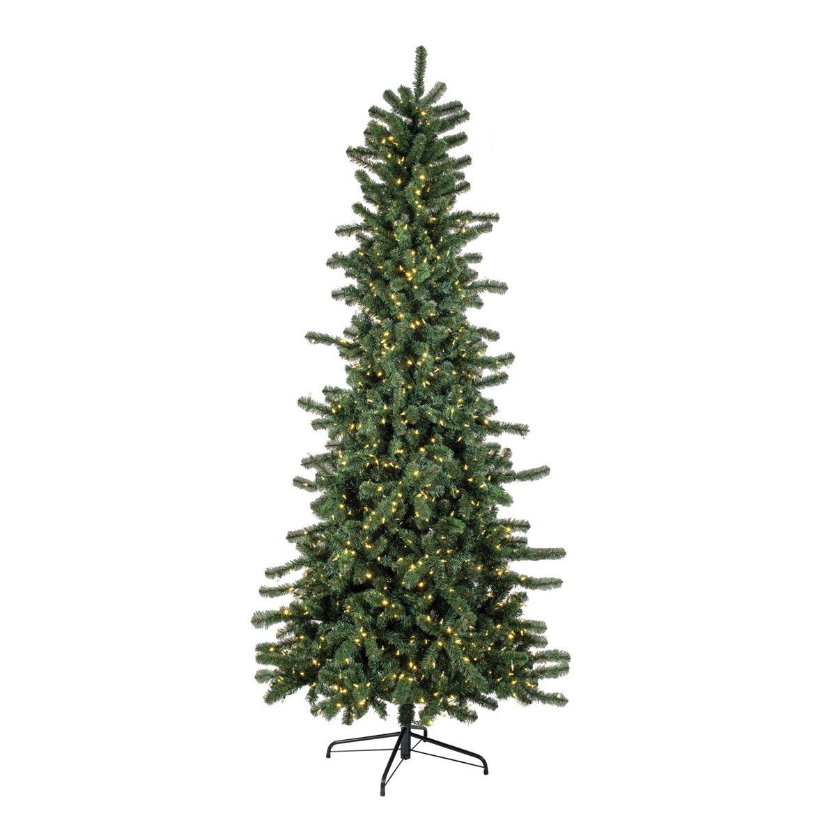Pine Tree Slim w/1350 LED Clear/Color Lights and 1500 Tips