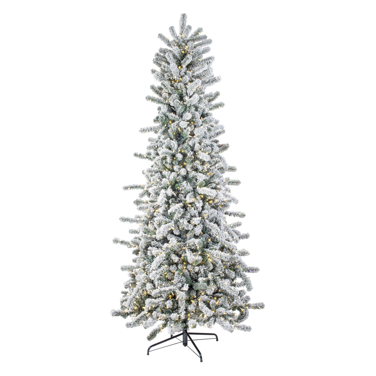 Pine Tree Slim w/1350 LED Clear/Color Lights and 1500 Tips