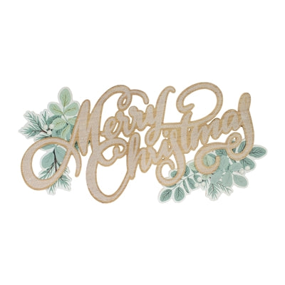 Merry Christmas w/Mistletoe Sign
