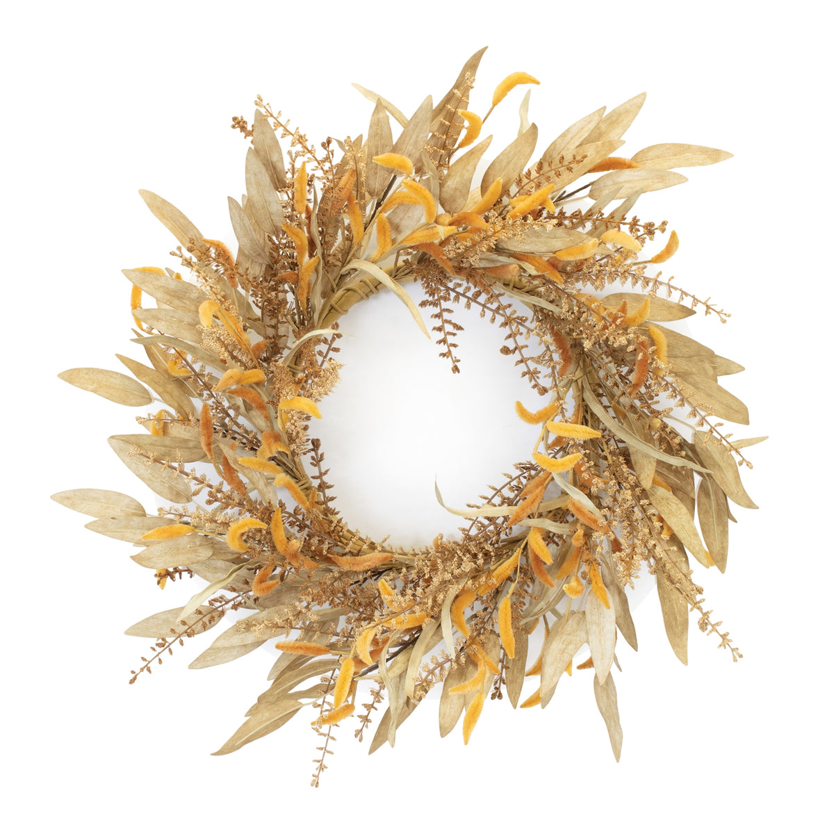 Mixed Fall Foliage Wreath