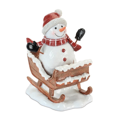 Snowman in Sleigh