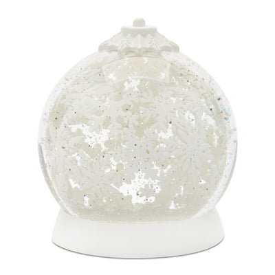 Rotating Snowflake Snow Globe