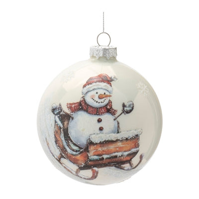 Snowman Ball Ornament