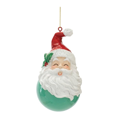Santa Face Ball Ornament