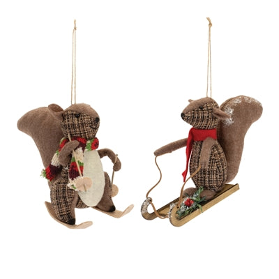 Squirrel Ornament (S/2)