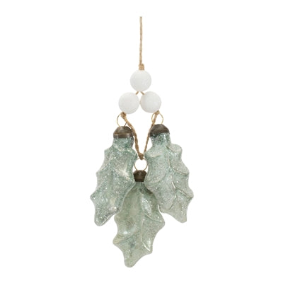 Triple Holly Leaf Ornament