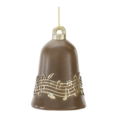 Bell Ornament w/Music Staff