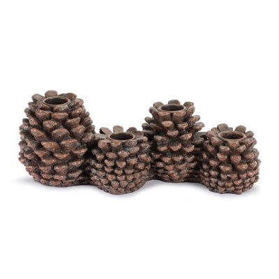 Pine Cone Taper Candle Holder