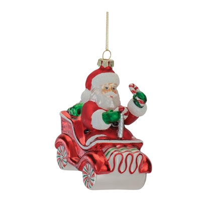 Santa in Sleigh Ornament