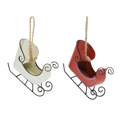 Sleigh Ornament (S/2)
